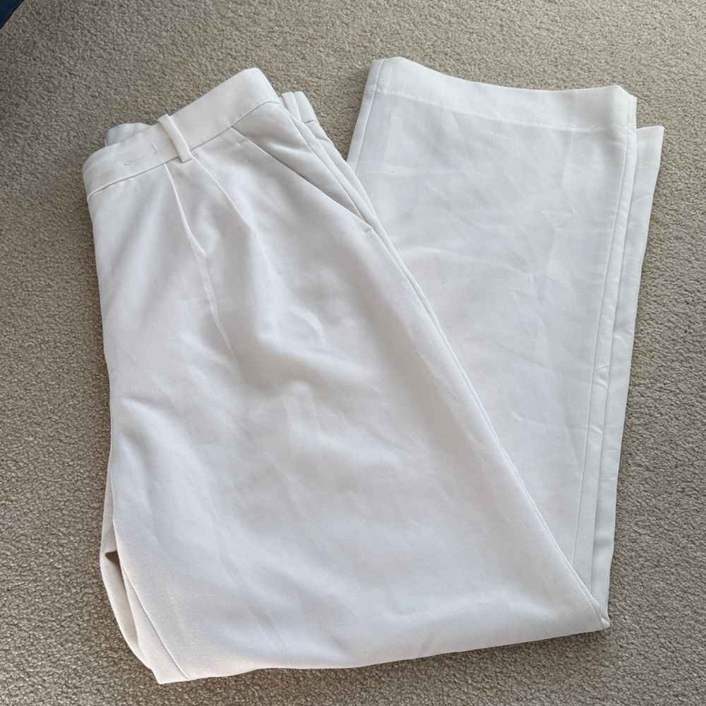 Abercrombie & Fitch Cream Sloan Trousers